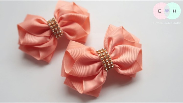 Laço De Fita ???? Ribbon Bow Tutorial #26 ???? DIY by Elysia Handmade