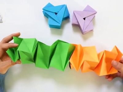 Magic Origami Spring Toy Tutorial | DIY paper crafts | Easy Origami step by step Tutorial