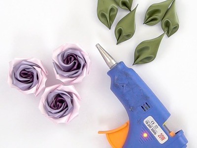 Multicolor DIY Ribbon Flowers | How To Make Ribbon Roses