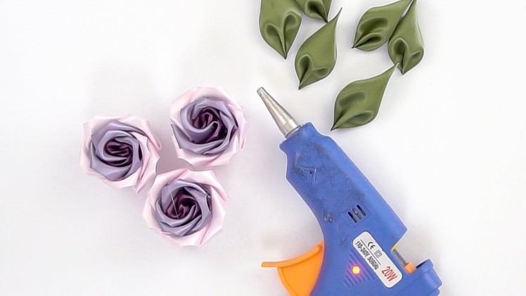 Multicolor DIY Ribbon Flowers | How To Make Ribbon Roses