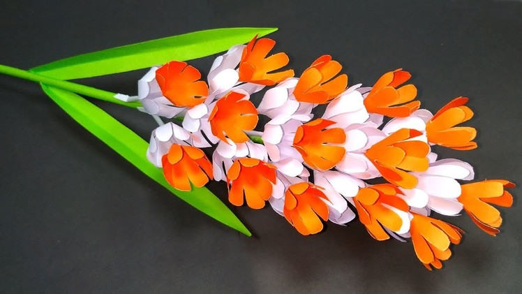 Paper Stick Flower Making | DIY Handcraft Paper Flower for Home | Jarine's Crafty Creation