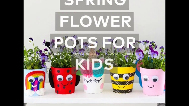 Spring Flower Pots Kids' Craft