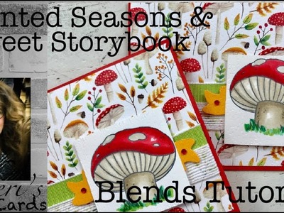 Stampin' Up! Painted Seasons Sweet Storybook Blends Tutorial DIY Greeting Card