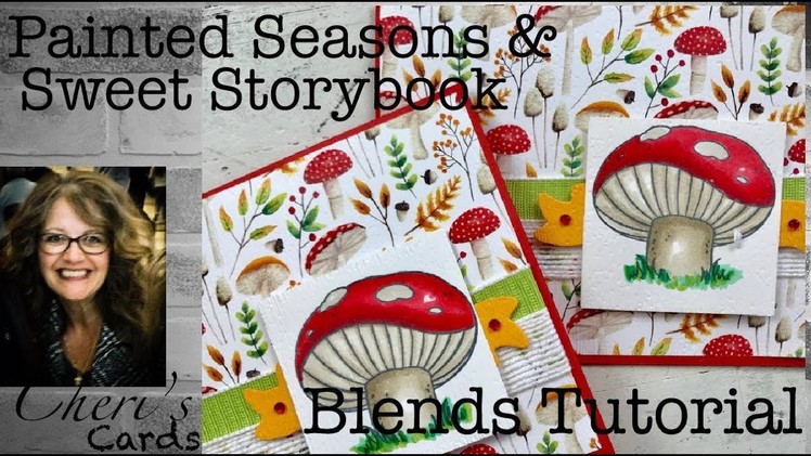 Stampin' Up! Painted Seasons Sweet Storybook Blends Tutorial DIY Greeting Card
