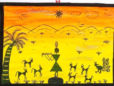 Warli Painting wall Decorating Craft | Warli  Painting On Decorative Frame | Warli Art