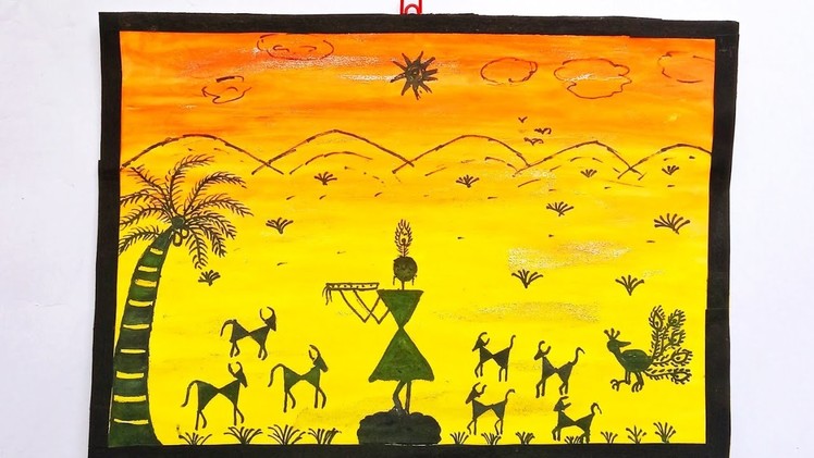 Warli Painting wall Decorating Craft | Warli  Painting On Decorative Frame | Warli Art