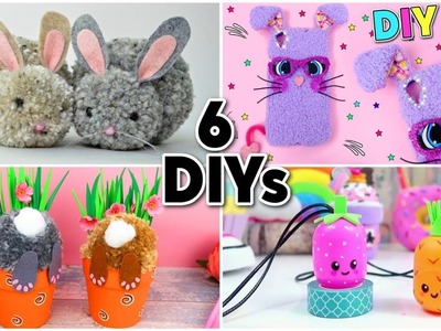 6 DIY for EASTER | easy rabbits CRAFTS and Eggs CRAFTS FOR CHILDREN