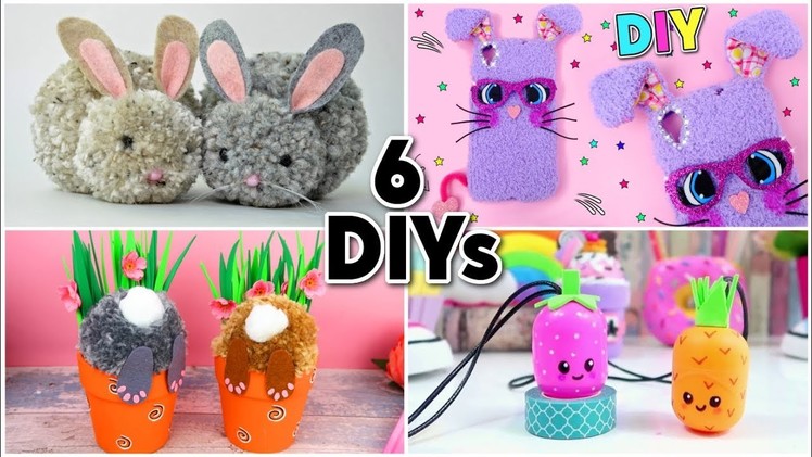 6 DIY for EASTER | easy rabbits CRAFTS and Eggs CRAFTS FOR CHILDREN