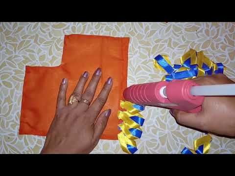 Beautiful and easy Satin ribbon dress for Sai Baba.how to make Sai Baba dress.poshak at home.