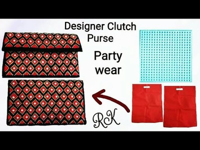 Clutch Wallet Purse.How to make party wear Clutch Purse at home. RK Creative Corner