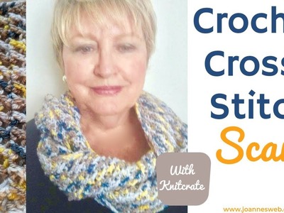 Cross Stitch Crochet Scarf with Knitcrate