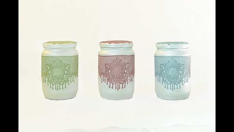 Decorative jars for your home-Easy Tutorial DIY