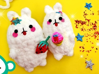 DIY Amigurumi Kawaii Molang Bunny - HOW TO Make a Kawaii Amigurumi Molang Bunny Keychain