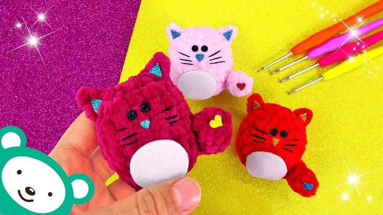 DIY Amigurumi Kawaii Pusheen Cat - How to make Crochet Pusheen Cat - Amigurumi Keychain