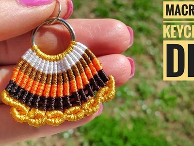 DIY Colorful Macrame Keychain by Macrame Magic Knots