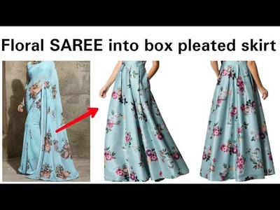 Diy :Convert Old Sari Into Box Pleated Long Skrit
Hindi