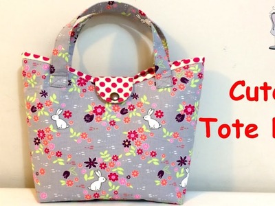 #DIY Cute Mini Handbag | Tote Bag | Lunch Bag | Tutorial