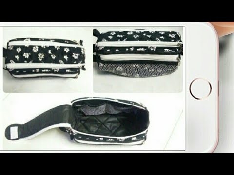 DIY : Double Zipper Gear Bag (Toiletry Bag) Tutorial By Anamika Mishra. .