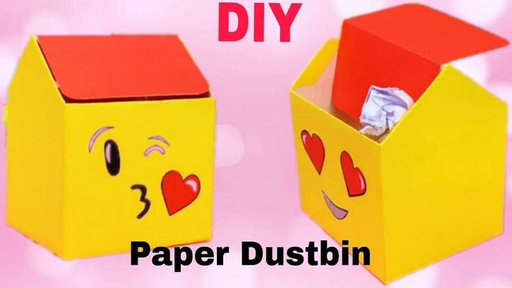 DIY Dustbin With Paper Tutorial | Paper Dustbin Easy Making | Ruks Art N Craft
