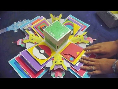 DIY - EXPLOSION BOX FOR BIRTHDAY | 21 Greeting Cards | Handmade Card Ideas | 6 layer explosion box