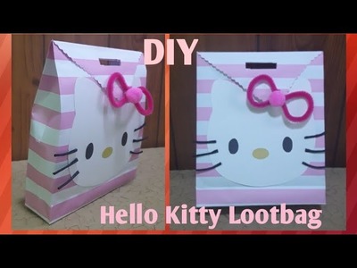 DIY Hello Kitty Lootbag. Paper Bag