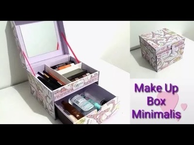 DIY How to make a makeup box minimalis   DIY makeup organizer 5 35kL3VBz4