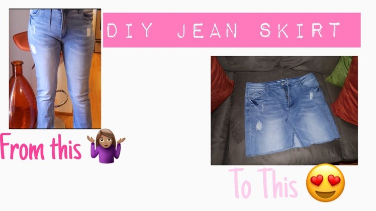 DIY Jean skirt with Cat ThePoet