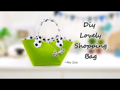 Diy Lovely Shopping Bag ‖ Creative idea to sew a bag ‖ 创意手作包教学~#HandyMum