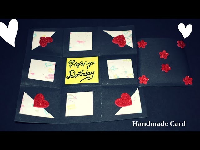 DIY Mini Birthday card. cute and easy POP UP Greeting Card for Boyfriend. Girlfriend