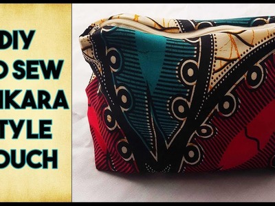 DIY: NO SEW Ankara Style Fabric Pouch
