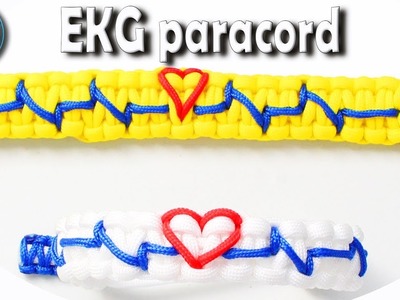 DIY Paracord Bracelet EKG How to make Paracord Bracelet EKG World of Paracord + BONUS my longest vid