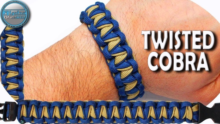 DIY Paracord Bracelet Twisted Cobra World of Paracord How to make paracord bracelet Twisted cobra