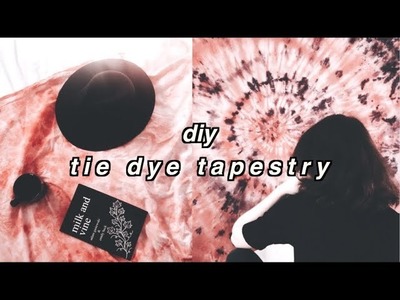 DIY tie dye tapestry (two methods) | ice method & spiral method)