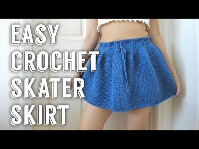 Easy Crochet Skater Skirt | Tutorial DIY