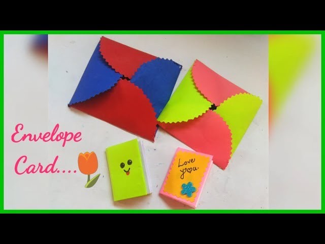 Handmade Envelope Making Idea | Envelope Card Design Tutorial | DIY- Envelope Card