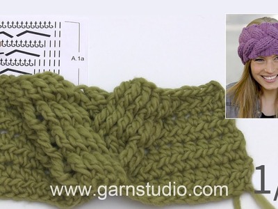 How crochet a headband with cable and relief stitches – Part 1