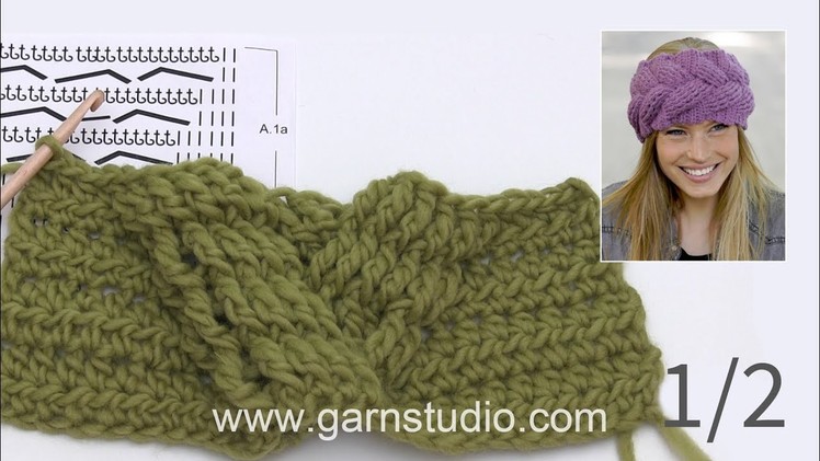 How crochet a headband with cable and relief stitches – Part 1