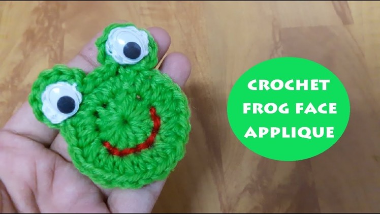 How to crochet Frog face applique? | !Crochet!