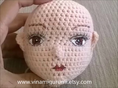 How to draw the mouth doll amigurumi