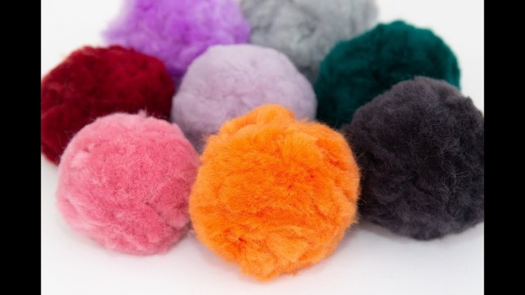 HOW TO MAKE A MERINO WOOL POM POM IN 5 MINUTES!