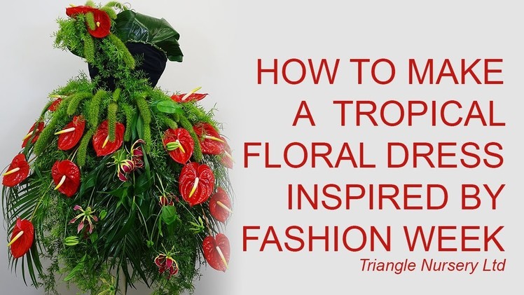 How to Make a Statement Flower Dress inspired by London Fashion Week (Live Stream)