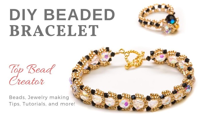 How to make beaded Bracelet, DIY Jewelry, Beaded Bracelet Tutorial
