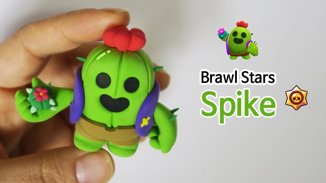 How To Make Brawl Stars Spike Clay Tutorial Diy - brawl stars crochet pattern