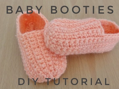 How to make crochet baby  choes. booties