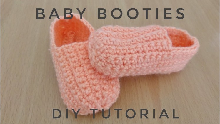 How to make crochet baby  choes. booties