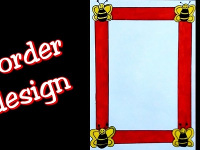 How to make easy page border | page border | easy page border design for assignment, project, School