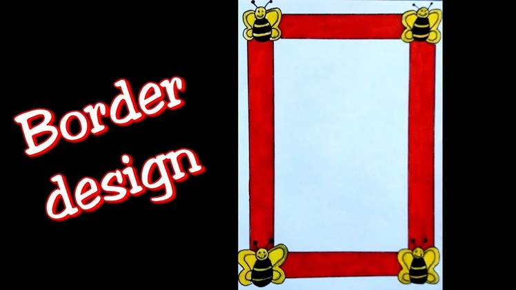 How to make easy page border | page border | easy page border design for assignment, project, School