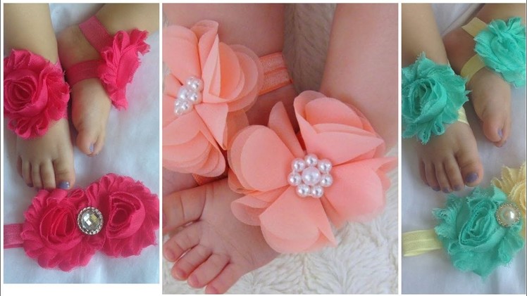 How to make  flower shoes and flowers hair Band  Best ideas