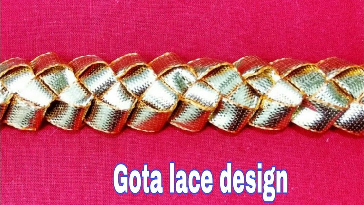 How to make gota lace | how to make gota dhanak lace | how to make gota bijiya | gota work