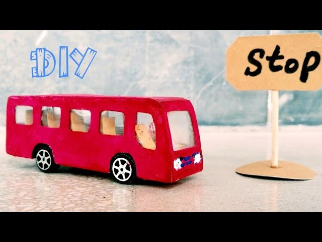 How to Make Mini Bus From Cardboard || Car Toys Amazing Cardboard DIY